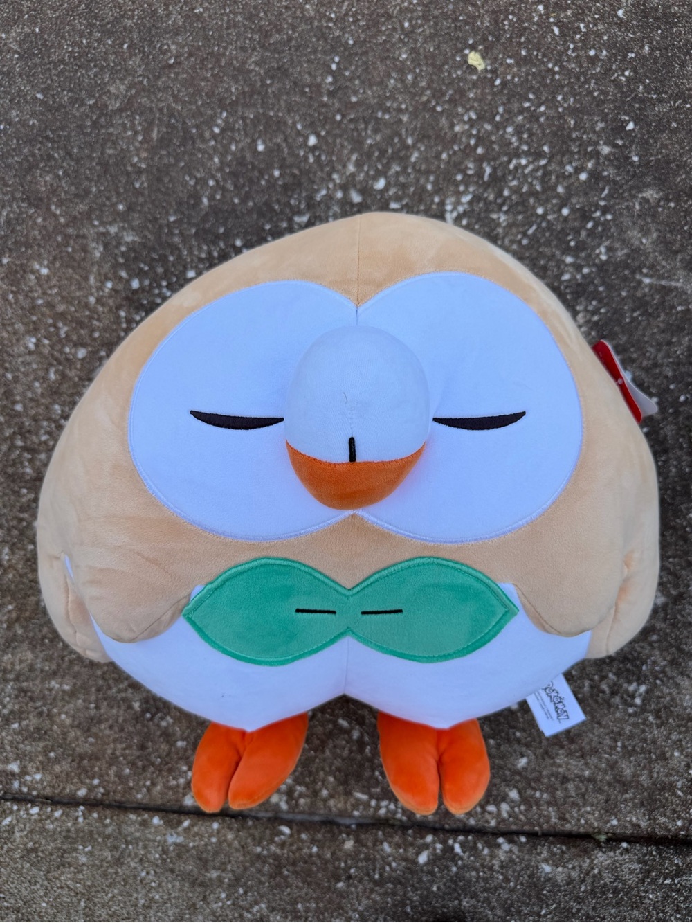 Pokemon Rowlet Plush Toy - Tan/White/Green Comfort Plush. NWT